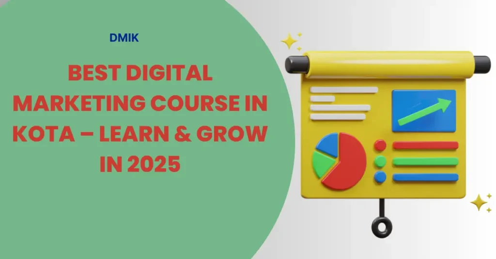 A group of students attending a digital marketing course in Kota at DMIK, learning SEO, social media, paid ads, and content marketing with hands-on tools and mentorship from industry experts in 2025.