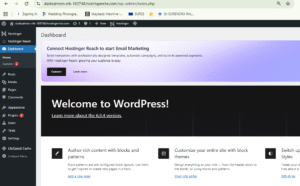 wordpress dashboard