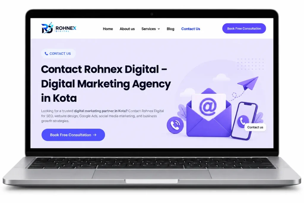 student website project rohnex digital kota